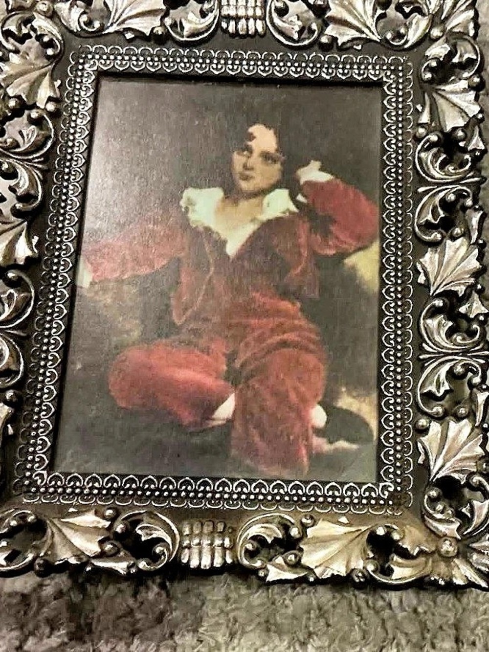 Ornate Black & Silver Picture Frame
